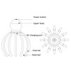 12 Claw Electric Scalp Massager Rechargeable Vibrating Head Massager Tool