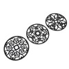 3pcs Modern Kitchen Trivets Waterproof Hollow Carved High Temperature Resistance
