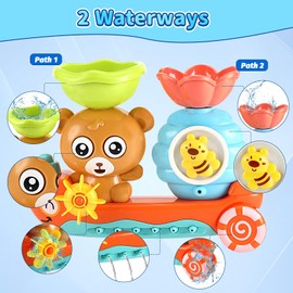 Auauraintt Bath Toy, Bath Toy Baby, Children's Bath Water Toy, Bear and Bee Toy for Children in the Bath, Baby Toy from 3 4 5 6 Years