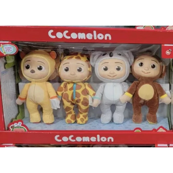 Jazwares Cocomelon Little Plush Set JJ Lion Giraffe Monkey Koala