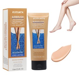 Waterproof Leg Makeup, Leg Makeup Waterproof No Transfer, Waterproof Foundation for Body Make-Up, Tattoo Cover (Natural, 118 ml)