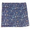 Lina & Lily Women's Loop Scarf with Anchor Print, navy
