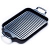 S·KITCHN Nonstick Grill Pan, Induction Stove Top Grill Plate, Glass