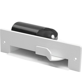 AutoDust Automatic Dustpan Sweep Inlet with Low Profile Fitting (White)