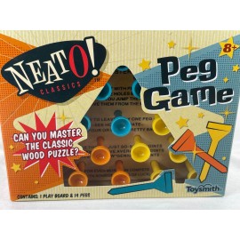 Neato Classics Wooden Peg Game Puzzle Brain Teaser Family Travel Toy Gift