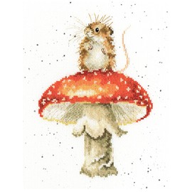 Bothy Threads He is a Fun-Gi Counted Cross Stitch Kit, Multi-Colour