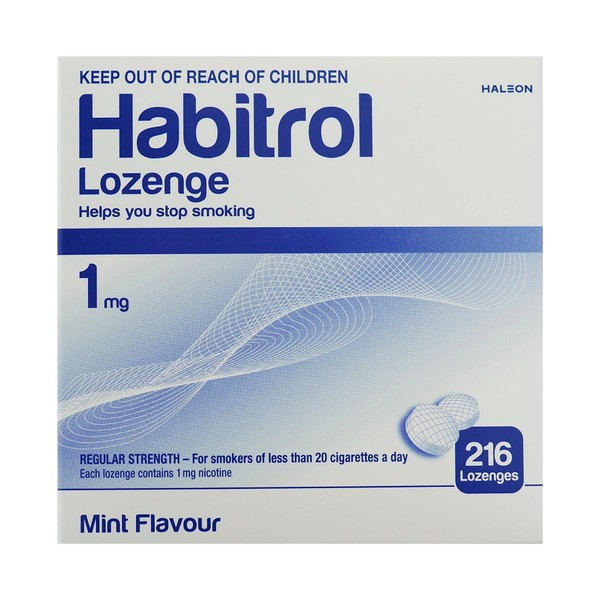 Habitrol Nicotine Lozenge Mint Flavor 216 Lozenges (1mg)