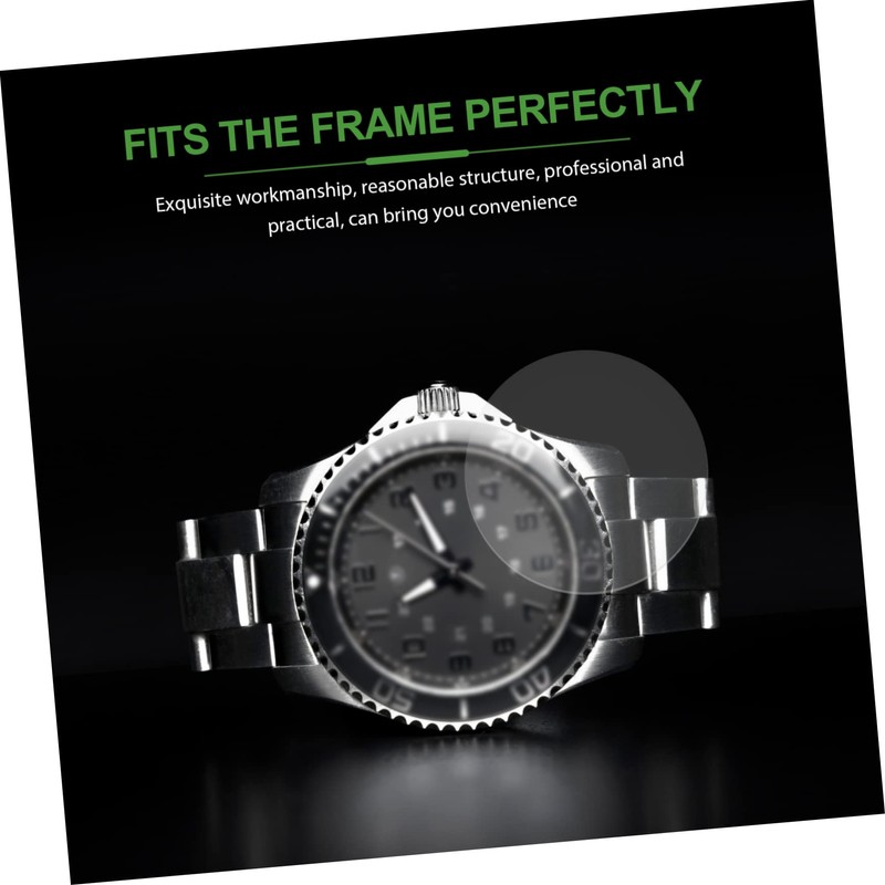 GRIRIW 9pcs Tempered Glass Watch Protector Break Cover Film for