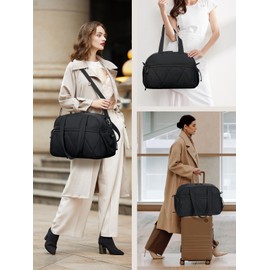 Lekespring Women's Travel Bag, black