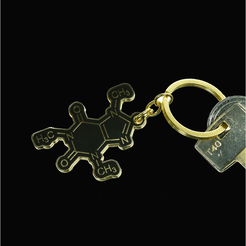Jungle Empire Coffee Molecule Keyring | Coffee Gift | Coffee