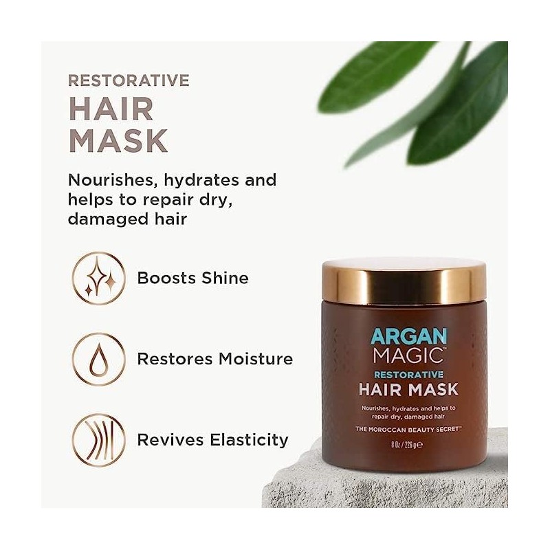Argan Magic Mascarilla Reparadora Para El Cabello: Mascarilla Acondicionadora Rica