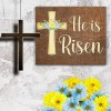JennyGems Easter Decorations, He Is Risen Christian Sign, Religious Easter