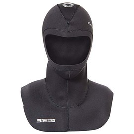 Neo Sport Multi-Density Wetsuit Hood available in three thicknesses 3/2MM - 5/3MM - 7/5MM with Flow Vent to eliminate trapped air. Anatomical fit. Skin Neoprene face seal which can be trimmed by owner for a custom fit, S
