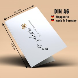 Lovely Cards - So schön dass wir uns haben - Greeting Card Happy Birthday Card for Wife Girlfriend Husband Boyfriend Mum Dad Parents Heart Man Small Thank You - 40, 50, 60th Birthday A6