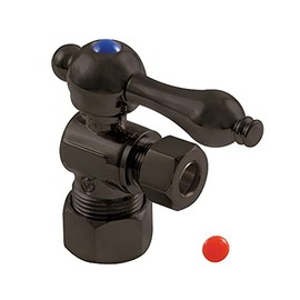 Kingston Brass CC53305 Vintage 5/8-Inch X 3/8-Inch OD Compression Angle Stop with Lever Handle, 2-3/4-Inch, Oil Rubbed Bronze