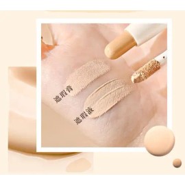 Barra Corrector Doble Co Corrector Líquido + Corrector Crema Tono Blanco