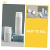 Healeved 3pcs Reusable Lotion Containers Airless Pump Bottles Pp Plastic
