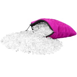 mookaitedecor 1/2 lb Rock Quartz Tumbled Stone Chips Crushed Crystals and Healing Stones with Chakra Bag