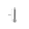 sourcing map M5 x 30mm Stainless Steel Phillips Pan Head
