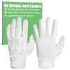 RIGWARL Lineman Football Gloves for Adults, White Padded Football Gloves