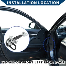 Hihaha No.50512114 Door Check Strap Stopper Limiter for Alfa ROMEO 2000-2010 3 Door/Front Left Door Check Bracket Stop/Durable 1Pc