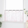 Joyswahl Elisabeth Voile Cafe Style Loop Curtain, Short Curtain