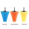 3Pcs Cone Sponge Pads + 2Pcs Ball Hub Polishing Wheel