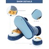 Adorel Baby Socks Non-Slip Slippers Lined 2 Pairs, blue hamster