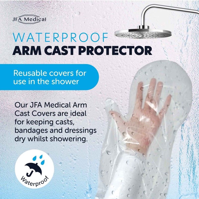 Box of 5 Reusable Waterproof Shower Arm Cast Cover Protectors,