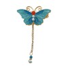 Enamel Burn Blue Hair Clips (Butterfly Shape)