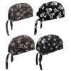 Cotton Doo Rags Skull Beanie Hat Bandana Motorcycle Dew Rag
