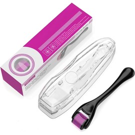 New 540 Titanium Micro Needles Derma Roller 0.25MM 1.0MM 1.5MM 2.0MM 0.5MM for Face Facial Wrinkles Hair Loss Regrowth Stretch Marks Men Women Massage Tool (0.5mm)