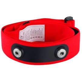 Rich Green Valley Heart Rate Monitor Replacement Strap, Sweat-Proof & WaterProof Pro Chest Belt Compatible with MYZONE MZ-3, MZ-1 Strap (Red, Medium)