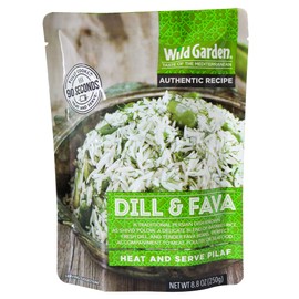 Wild Garden Heat and Serve Pilaf, Dill & Fava, Fully Cooked, Ready to Eat, Microwavable, 8.8 oz
