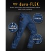 CQR Men's Flex Ripstop Work Pants, Water Resistant Tactical Pants,