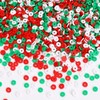 Augshy 4200pcs Christmas Clay Beads Vinyl Heishi Flat Round Polymer