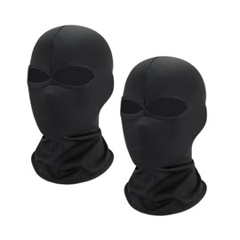 Dinghaole 2 Pcs Balaclava Ski Face Mask, Classic Lightweight Black Skimask Headwrap, Balaclavas for Men, Ski Full Face Mask for Sports Motorcycling Cycling Skiing Snowboarding Hiking