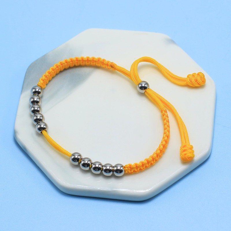 LAMIBEE Golf Stainless Steel 10 Beads Score Counter Bracelet, Golf