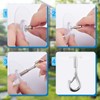 Sankoly 12 Pcs Self Adhesive Ceiling Hooks No Drilling Ceiling