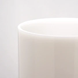 FOYER 2300033WH Unbreakable Flower Base Interior Polycarbonate Cylinder Height 25cm Width 10cm