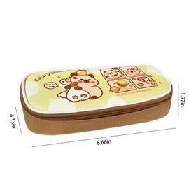 Cute Capybara Pencil Case,Large Capybara Pencil Pouch Stationery Pen Bag,Cute Kawaii Pencil Case Pouch Cartoon Pen Box Holder Organizer for Birthday Party Back to School Student Gift