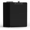 Juvealoe Black Clipboard with Pen Holder, 8.5 x 11 Plastic