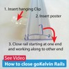 goKelvin 48 Inch Hanging Rails for Posters, Signs, and Maps
