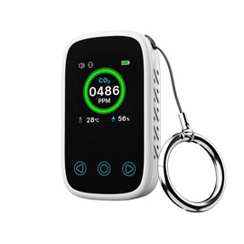 Norpolifomor Portable CO2 Monitor CO2 Sensor,3 in 1 CO2 Concentration Monitor for Travel,Camping, Office, School,Home