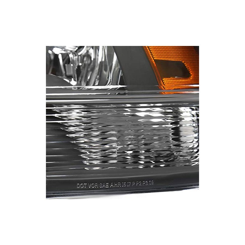 Spec-D Tuning Euro Black Clear Headlights Compatible with Dodge Ram