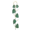 Birds Feeder Hanging Metal Green Leaf Shape Hummingbirds Feeder for
