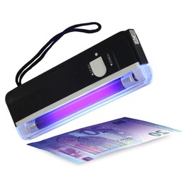 DL-01 Portable Purple Currency Detector Bill Checker Tester with a Top Torch for Shops, Grocery Stores, Restaurants, Hotels and Street Traders