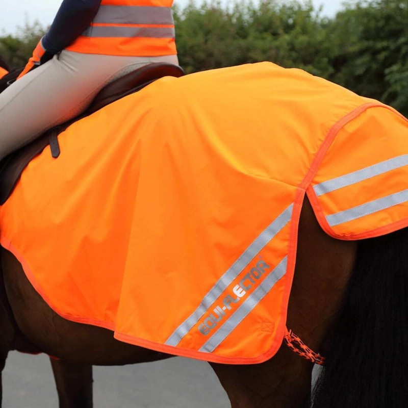 Shires Equi-Flector Mesh Exercise Sheet-Yellow-4ft0