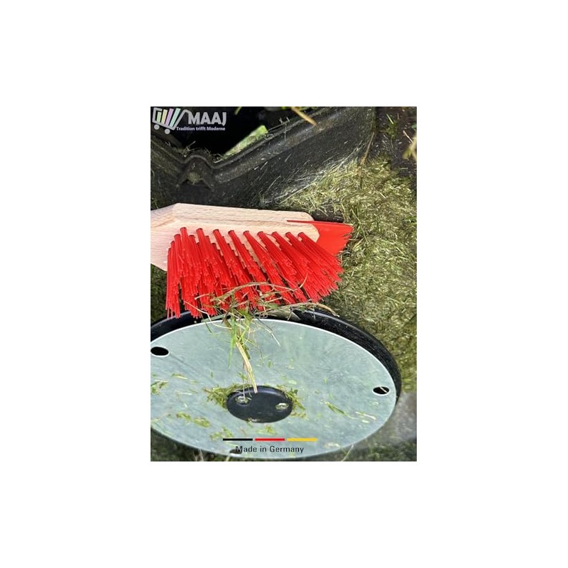 Set of 2 MAAJ Lawnmower Brush/Tool Brush Red + Green