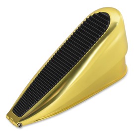 Door Stop, Heavy Duty Door Stoppers for Floor, Large Door Wedge Adjustable 70mm Tall Door Stops Indoor Outdoor, Non Slip Doorstop Suitable for Any Floor (Gold, Zinc Alloy)